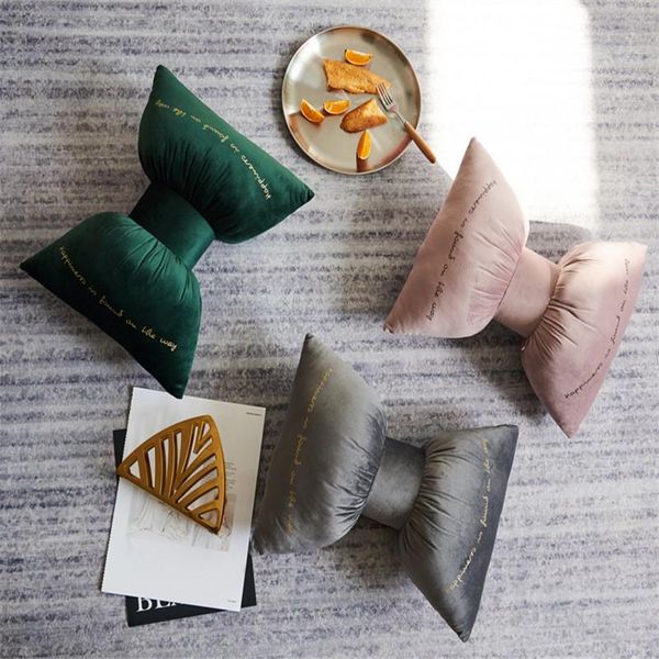 

cushion/decorative pillow solid color bow with filling / car neck pillows home decor sofa cushion decorative living room