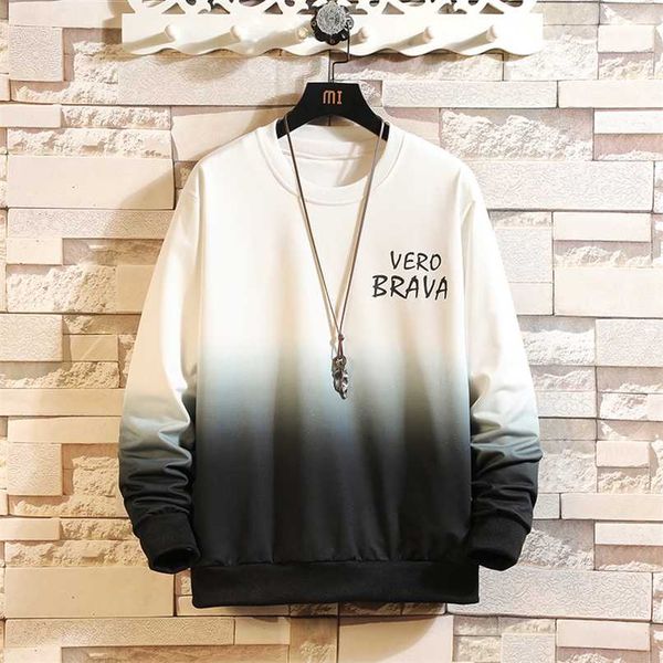 

autumn spring hoodies sweatshirt men's white hip hop punk pullover streetwear casual fashion clothes plus oversize 5xl 211014, Black