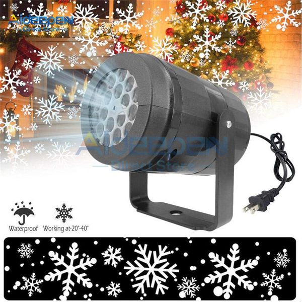 

strings snowflake projector light super bright christmas led laser lights outdoor lawn projection lamp waterproof landscape decor