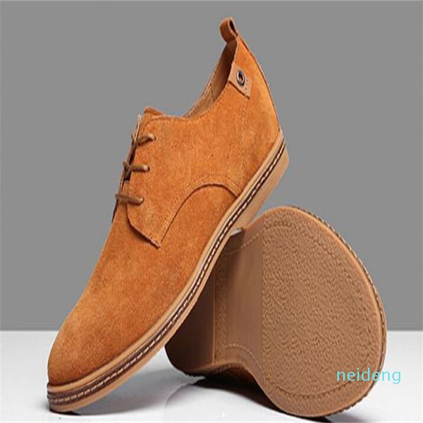 Mens Casual Dress Formale Oxfords Schuhe Wing Tip Wildleder Leder Wohnung Lace Up Große Größe Schuhe Britische Mode Party Kleid Schuhe 2022