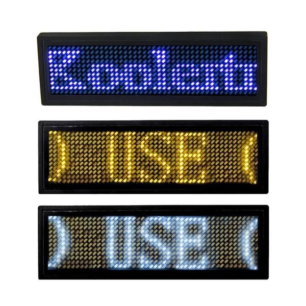

programmable led digital scrolling message name tag id badge(11x44 pixels) pencil bags