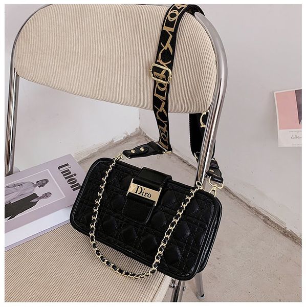 

wholesale women's 2021 niche design of fashion messenger square broadband single shoulder small trend women's bag luxurys d luxury
