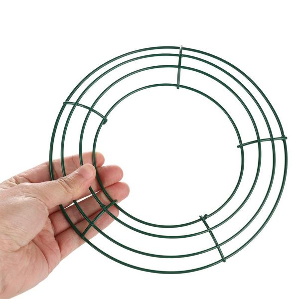 

round christmas metal iron wreath ring frame diy wedding xmas party door decor 1pcs