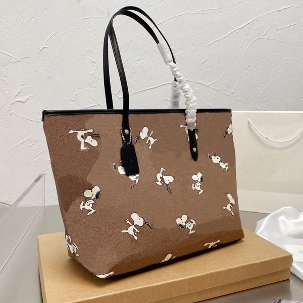 

gorgeous women real leather totes all over letters big large capacity spring summer handbags fashion design momy shop hobos zipper tote bran
