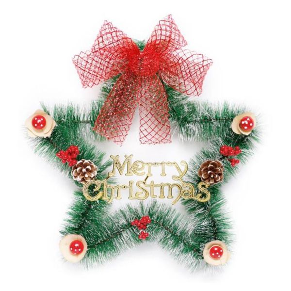 

decorative flowers & wreaths christmas star shape wreath enhance holiday for front door no formaldehyde household articles home decor