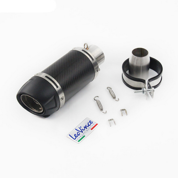 

motorcycle exhaust system 38-51mm universal pipe carbon fiber leovince motorbike muffler escape moto with db killer