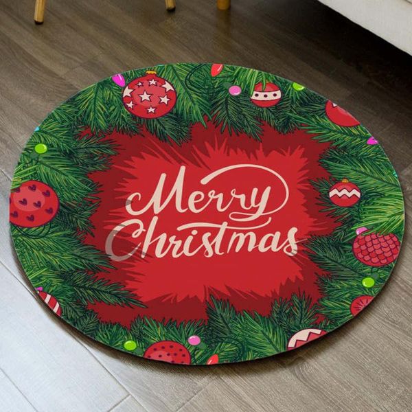 

carpets merry christmas rugs living room carpet party decor round rug 3d chair mat protective floor