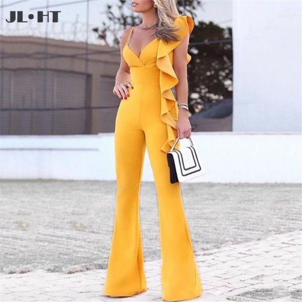 

party dresses jumpsuit evening with pockets ruffled pure color prom gown elastic satin yellow gowns custom made, White;black
