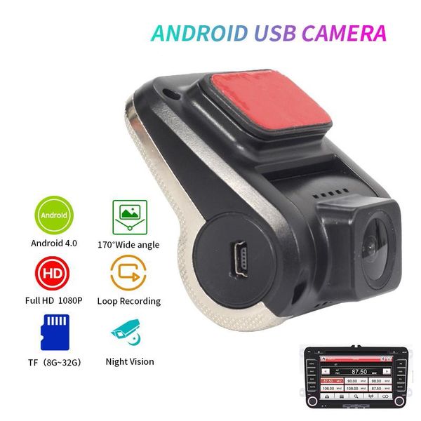 

android usb car dvr dash camera video recorder 1080p hd loop recording g-sensor night vision wide angle dashcam registrar dvrs