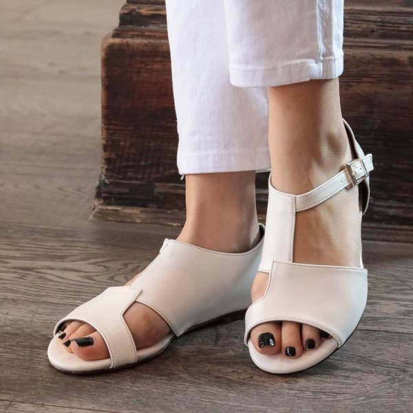 

sandals brand maria, white / skin blacktan, women 's flat sandal shoes 8t1v, Black