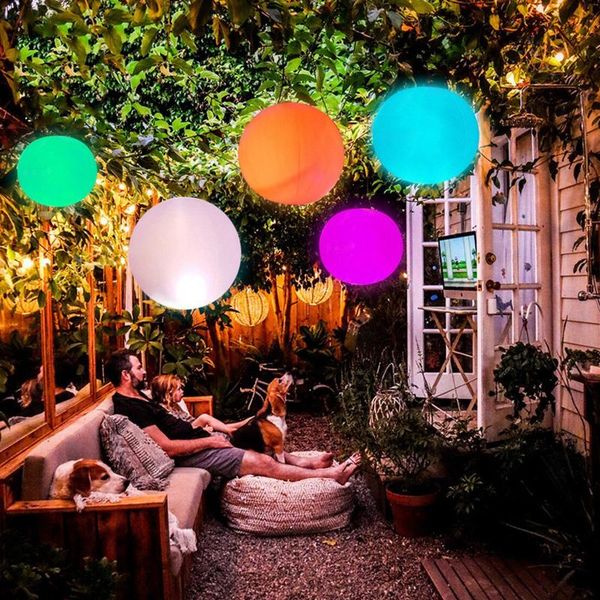 

lawn lamps glowing ball funny inflatable luminous 13colors led decorative beach for outdoor swimming pool outside