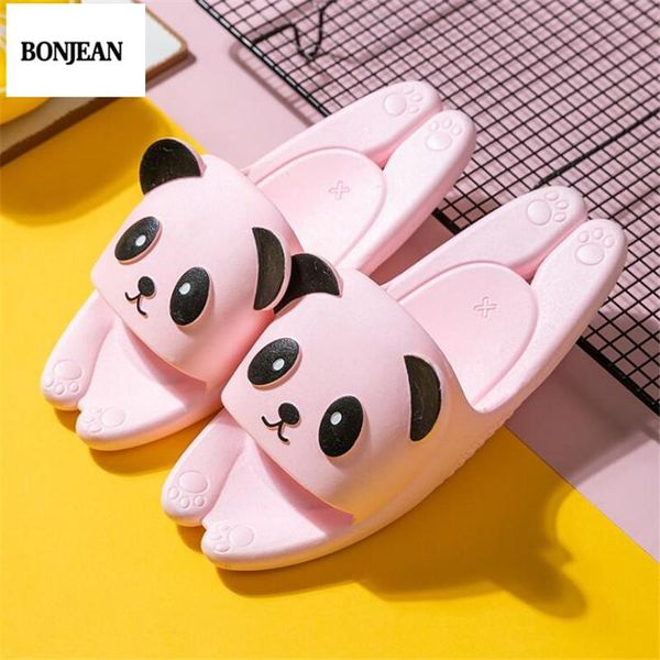 

slippers 2021 summer sandals and female non-slip indoor cartoon cute men, Black