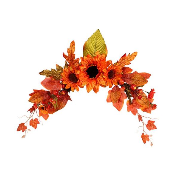 

decorative flowers & wreaths 1pc simulated sunflower wreath adornment door