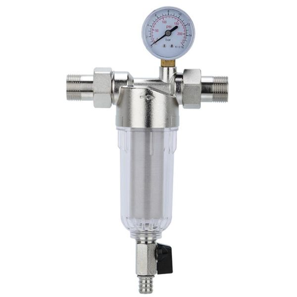 

kitchen faucets interface water filter front backwash purifier pre-filter descaling with meter for home bathroom