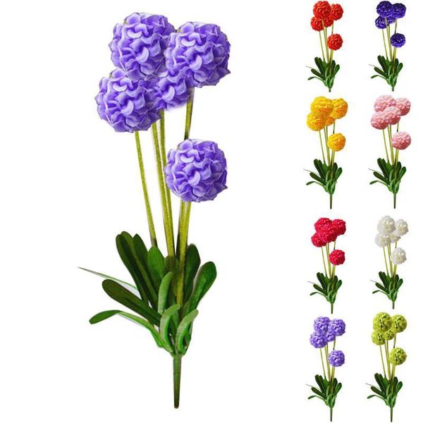 

european country style 5 heads small hydrangea artificial flowers lavender flower ball home decor silk flower1