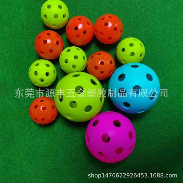 

self produced and self sold indoor practice perforated golf children's toy ball