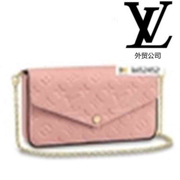 

women compact c4sz m67856 pochette flicie brand real leather long wallet chain wallets designer purse clutches evening key card luxury holde, Red;black