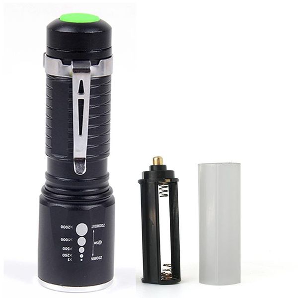 

powerful led xm-l t6 3800lm aluminum waterproof zoomable flash light torch 5modes for 18650 battery or flashlights torches