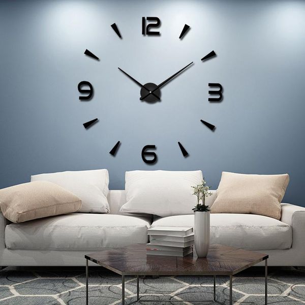 

wall clocks clock modern design digital mechanism 3d living room decoration