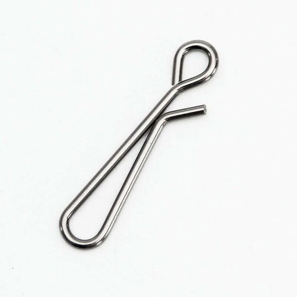 

100pcs stainless steel fishing fast lock barrel link clip snaps quick swivel 0-3# line hook connector swivels hooks