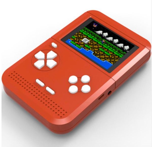 

5pcs rs-6 updated q1 retro mini handheld game console 8 bit 2.6 inch lcd color colour children player built-in 300 games portable players