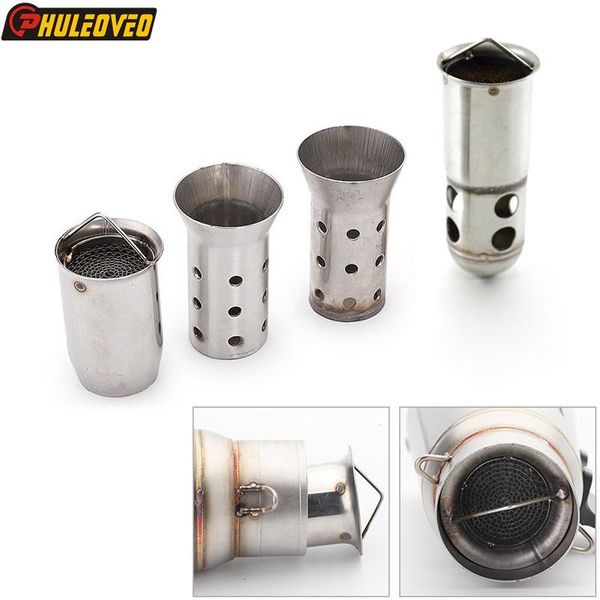 

motorcycle exhaust system 1pcs od:50mm/60mm universal muffler pipe escape demper db killer front end motocross baffle