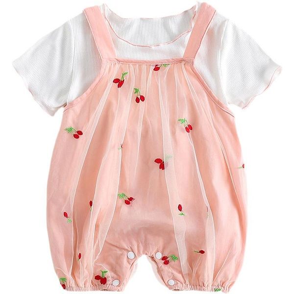 

clothing sets summer born baby girl clothes outfit t-shirt + overalls suit for girls 1st babies birthday, White