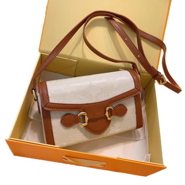 

embossed flower cowhide bag mini 18 cm leather belt shoulder bags cross body luxury flap fashion fanny pack lady purse women wallets s11