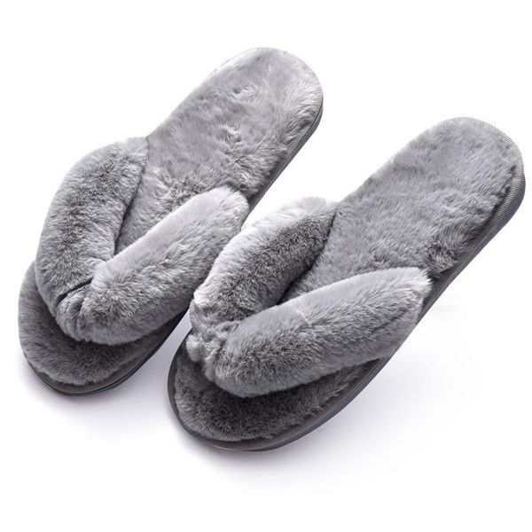 

slippers women flip flops slides fashion fur home autumn winter warm flat ladies shoes slip on plush, Black