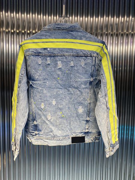 

Mens Designer Jacket Warm Casual Men Denim Wholesale Classic Striped Jackets High Quality Street Coat Sale Hip Hop Streetswear Famous Brand, Black;brown