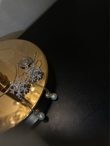 

new style personality long earrings net red and earrings elegant face thin c6-9, Silver