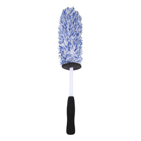 

car sponge 1pc wheel cleaning brush with non-slip handle microfiber premium wash