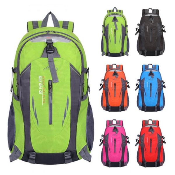 

outdoor bags 40l 6 colors sports mountaineering backpack camping hiking trekking rucksack travel waterproof cover bike