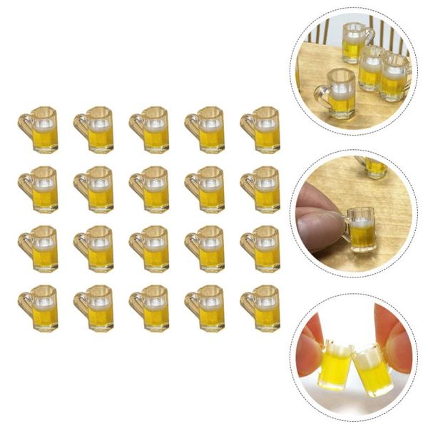 

mugs 20pcs beer cups models mini small house accessories (random color)