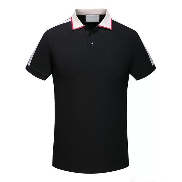 

fashion polos t-shirt men casual t shirt embroidered medusa cotton polo shirt high street collar polos shirts, White;black
