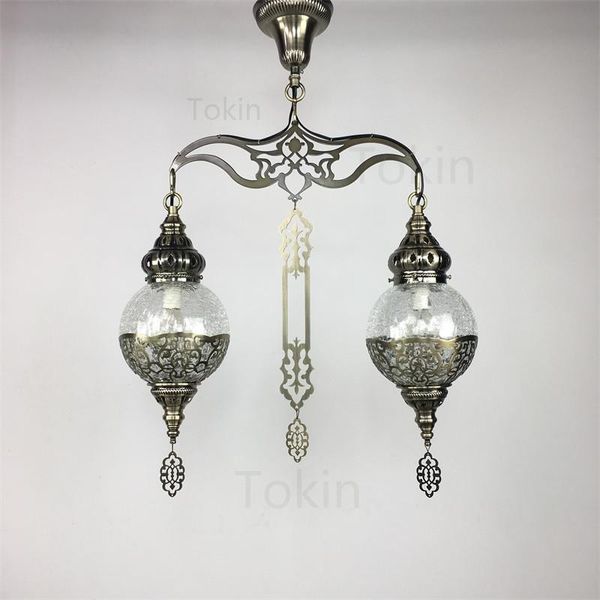 

ceiling lights restaurant booth chandelier ottoman retro xinjiang specialty el homestay bar handmade glass