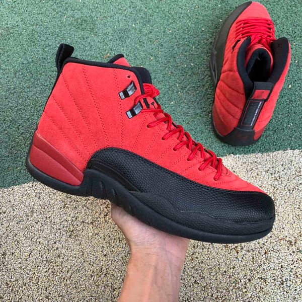 

jumpman 12 varsity red black high mens basketball shoes 12s fashion sneakers