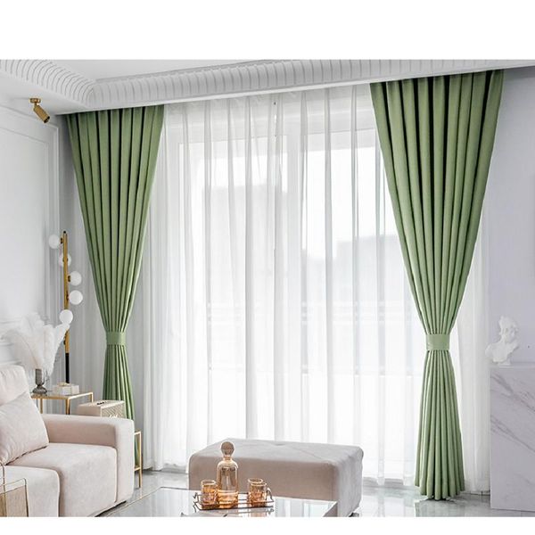 

curtain & drapes curtains shading the whole fabric of nordic minimalist modern living room bedroom luxury home high-end light