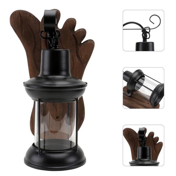 

wall lamp 1 set of household light vintage industrial style retro (black)