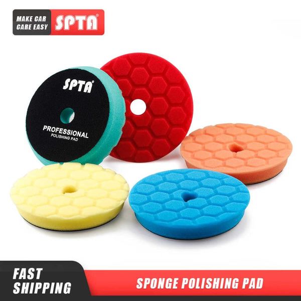 

care products (bulk sales) spta 3"(80mm)/5"(125mm)/6"(150mm) car spong buffing polishing pads & for da/ro/ga buffer polisher