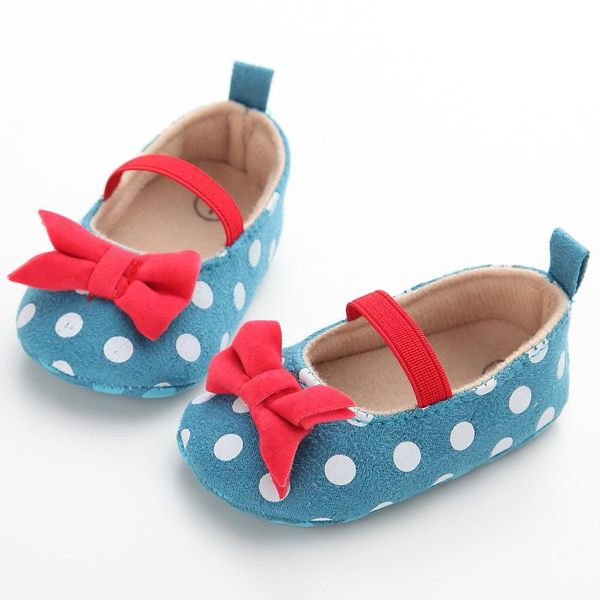 

first walkers baby cute polka dot butterfly-kont soft bottom non-slip toddler shoes for kids