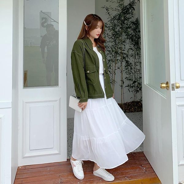 

women's jackets seller super size autumn winter 2021 fashion slimming loose coat 2166, Black;brown