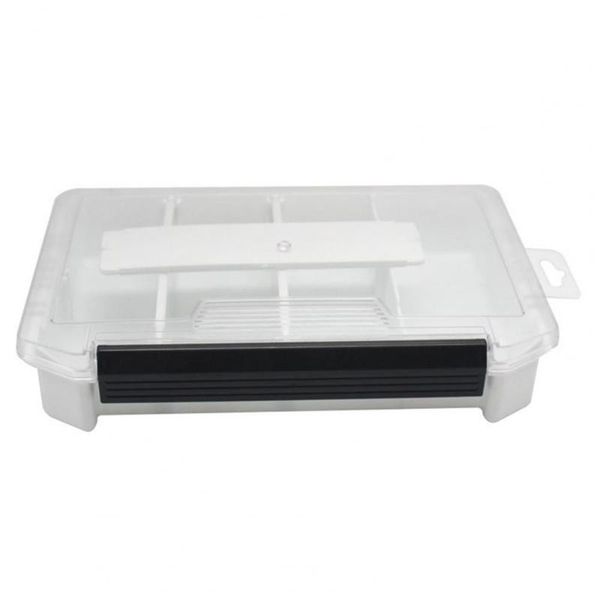 

fishing accessories doublex sided tackle box compartments bait lure hook storage plastic case