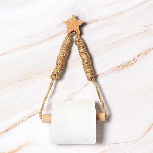 

toilet paper holders wooden vintage towel hanging rope accessory holder home el bathroom kitchen decoration supplies
