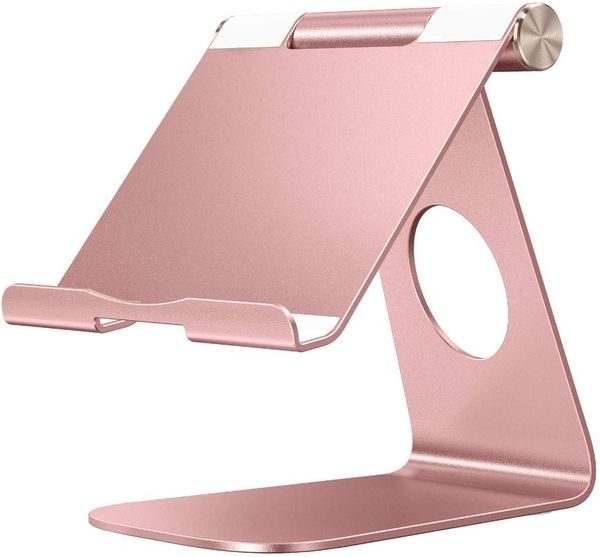 

cell phone mounts & holders aluminum alloy tablet stand holder height adjustable angle/height fold pcs kiosk enclosure lazy bracket