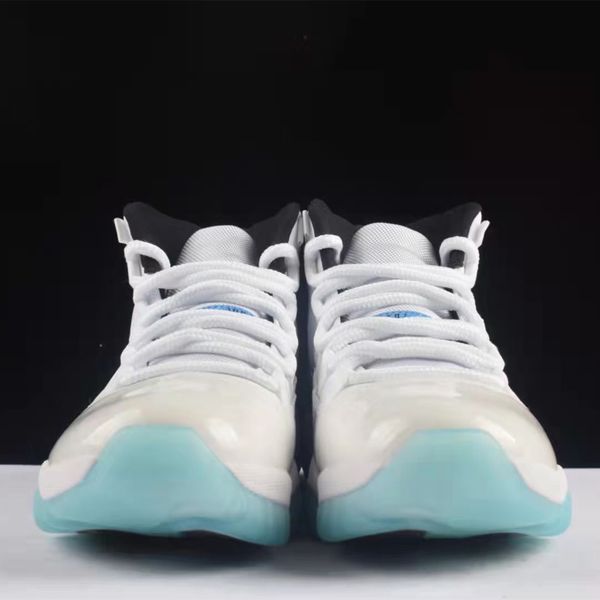 

designer fashion shoes basketball hight cut 11s white blue outdoor sports training running sneakers for men 378037-117 with original box