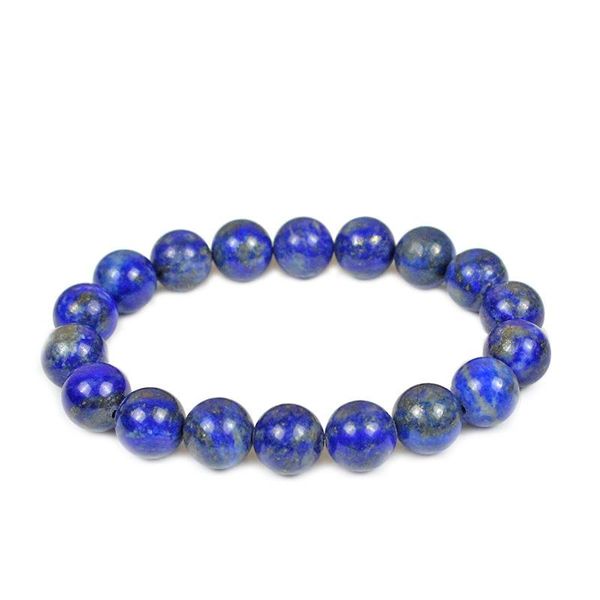 

charm bracelets natural stone beads lapis lazuli round loose bracelet for women men energy elastical homme jewelry gift 6mm 8mm 10mm, Golden;silver