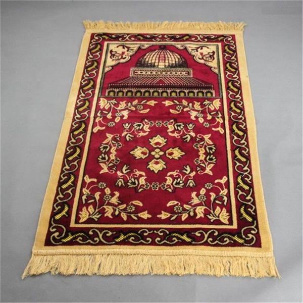 

70*110cm islamic flower prayer mat muslim musala travel rug blanket nordic style carpet children carpets