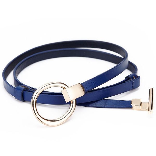 

belts thin genuine leather belt pure color waist women dress small strap luxury decoration, Black;brown