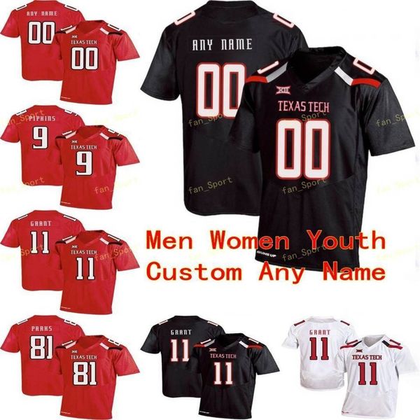

ncaa college jerseys texas tech 2 demarcus felton 2 keke coutee 21 da'leon ward 21 deandre washington custom football stitched, Black